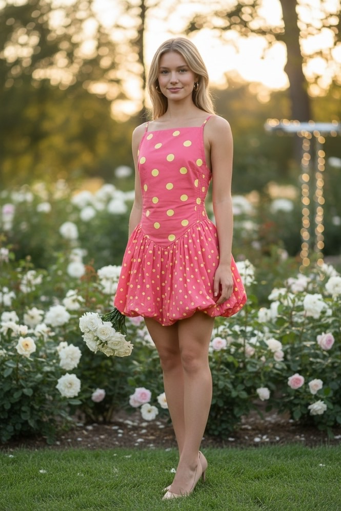 Free People Polka Dot Bubble Dress