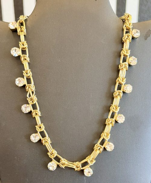 Tova Priscilla Necklace in Antique Gold
