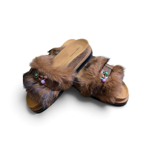 Free People Faux Fur Slide